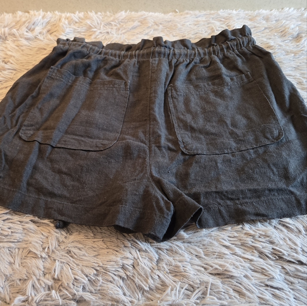 Universal Thread Linen Charcoal Gray Shorts Size Med - Picture 11 of 13